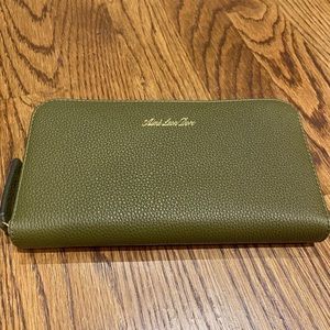 BRANDNEW AIMÉ LEON DORE OLIVE LEATHER WALLET W BOX